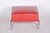 Modernist Bauhaus - Art Deco chrome tabouret. Completely restored, new upholstery and leather. Maker: Slezák Company...