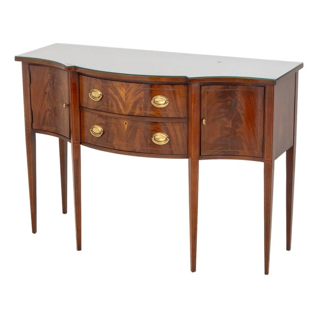 Hickory Chair Company Flame Mahogany Sideboard For Sale
