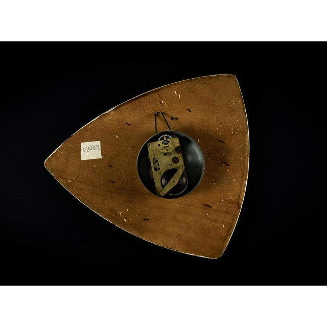 Vintage Plastic Wall Clock, Italy, 1970s For Sale - Image 4 of 5