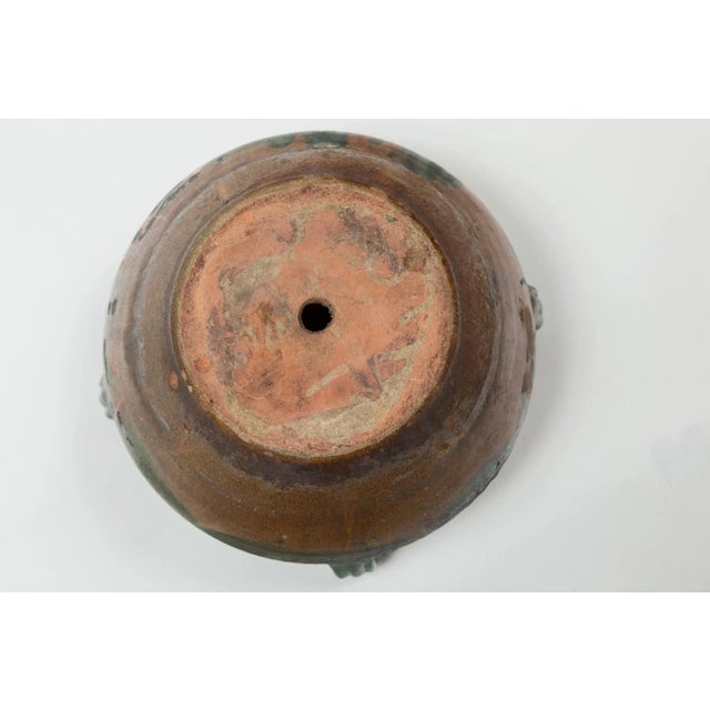 Antique Green Glazed Terracotta Planter, Provence, France, Early 20th Century. For Sale - Image 10 of 12