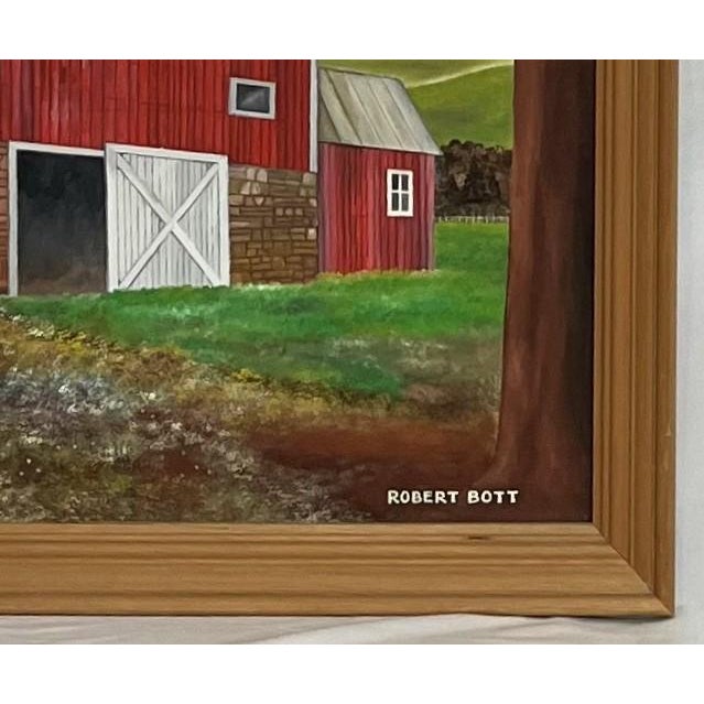 This oil painting by Robert Bott came from the estate of an art collector in southern Virginia. We estimate that it was...