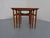 Brown Vintage Teak Nesting Tables by Kai Kristiansen for Skovmand & Andersen, 1960s, Set of 3 For Sale - Image 8 of 18