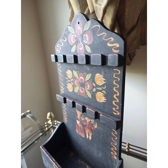 Early 20th Century Pennsylvania Dutch Style Folk Art Spoon Rack For Sale - Image 11 of 11