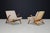 Wood Sculptural Oak Lounge Chairs, Europe, 1960s, Set of 2 For Sale - Image 7 of 14