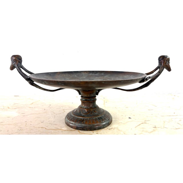 Vintage Maitland Smith Classical Greco-Roman Style Compote For Sale - Image 12 of 12