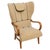 Swedish Modern Wingback Chair with Leather Details, 1940s For Sale - Image 14 of 14