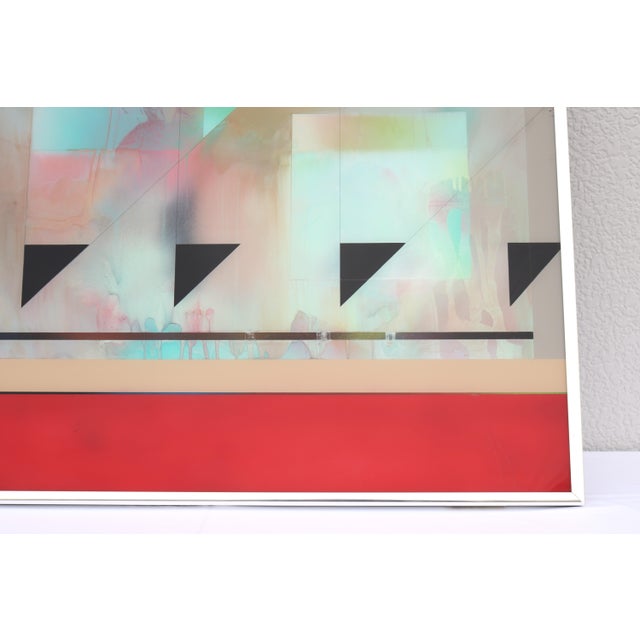 1988 Richard Hammond Flight-1 Abstract Expressionism Artwork Enamel on Plexiglass For Sale - Image 13 of 18