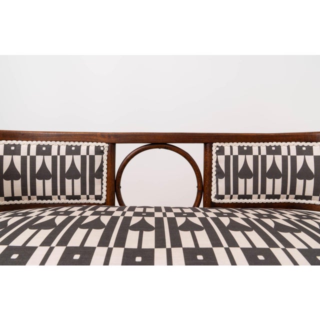 Black Antique Vienna Secession Bentwood Bench by Josef Hoffmann, 1910 For Sale - Image 8 of 10
