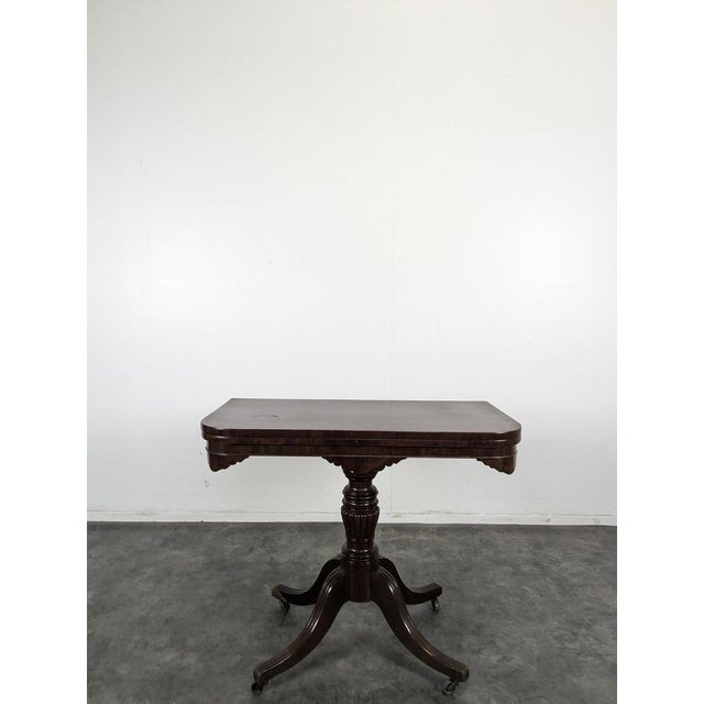 English Mahogany Games Table For Sale - Image 4 of 7