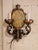 Pair of Mid-Century American Renaissance Revival Iron Two-Light Sconces For Sale - Image 4 of 11