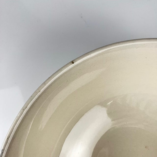 Vintage Semi-Porcelain Salad Bowl from Badonviller, 1920s For Sale - Image 6 of 9