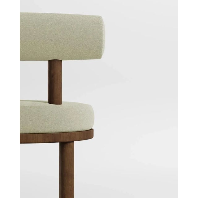 Modern Moca Chair in Boucle and Oak by Collector Studio For Sale - Image 4 of 5