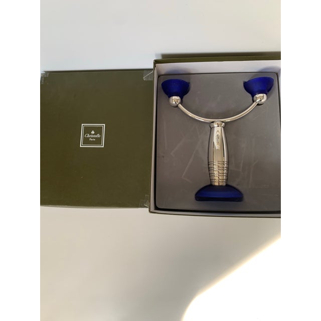 Metal 1980s Christofle Candelabra For Sale - Image 7 of 7