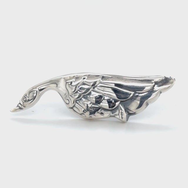 Authentic Tiffany & Co Goose Brooch Sterling Silver Estate TIF896 Details Shape: Goose Material: Sterling Silver Embrace...