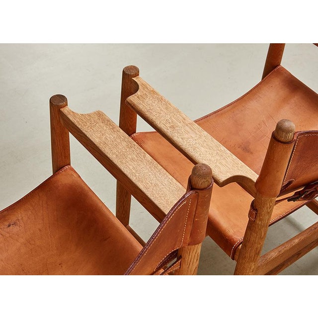 Tan Spanish Model 3238 Dining Chairs by Børge Mogensen for Fredericia Stole Fabrik, Denmark, 1964, Set of 2 For Sale - Image 8 of 13