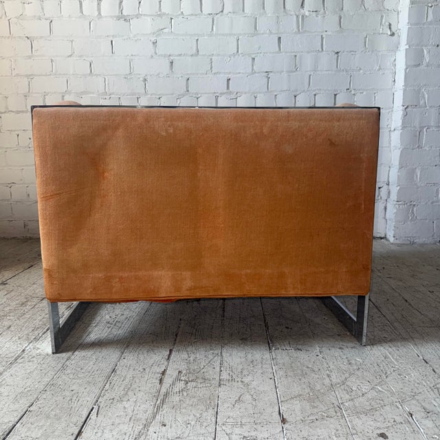 Milo Baughman Milo Baughman Cantilever Lounge Chair For Sale - Image 4 of 12