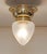 Art Nouveau Art Deco Glass Ceiling Lamp, 1890s For Sale - Image 6 of 10