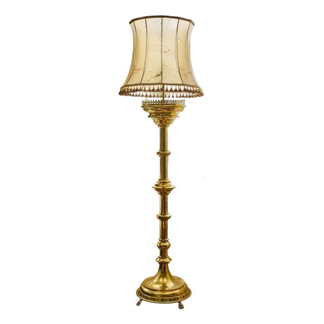 Large Gothic Style Floor Lamp For Sale