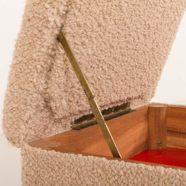 Mid-Century Modern Danish Ottoman, 1960s For Sale - Image 10 of 15