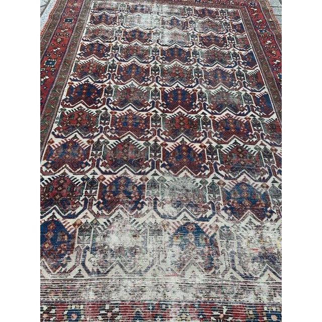 Afshar Cotton and Wool Rug, 1920s For Sale - Image 16 of 18