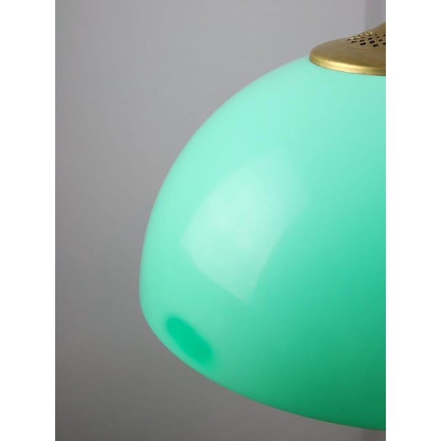 Mid-Century Italian Brass and Acrylic Glass Pendant Lamp For Sale - Image 14 of 18