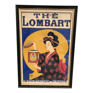 "The Lombart" Original French Vintage Poster Ad by Ogé For Sale