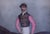 Traditional Jockey W/ Brown Silks/ Pink Sleeves Watercolour by Joshua Dighton (British, 1831-1908) For Sale - Image 3 of 5