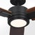 The Harris Smart 56 LED Ceiling Fan in Midnight Black with Dark Walnut Blades adds modern charm to your living space....