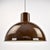Mid 20th Century Midi Bunker Fog & Mørup Pendant Light by Jo Hammerborg in Chocolate Brown For Sale - Image 6 of 17