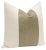 Contemporary 22" Stone Faux Leather Panel + Linen Pillows - a Pair For Sale - Image 3 of 5