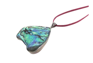 Abalone Shell Sterling Pendant Necklace