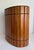 Wood 1960s Ransburg Wood Slat & Gold Metal Oval Wastebasket For Sale - Image 7 of 11