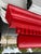 Vintage Mantel shelf painted red. Crown molding fireplace mantle shelf with Dental and two small pineapple details....