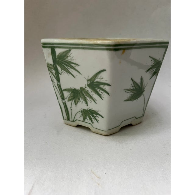 Porcelain Chinoiserie Planter For Sale - Image 4 of 8