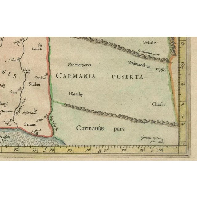 This map, "Asiae I Tab:", features the region corresponding to modern-day Iran and Iraq, intricately depicted in Gerard...