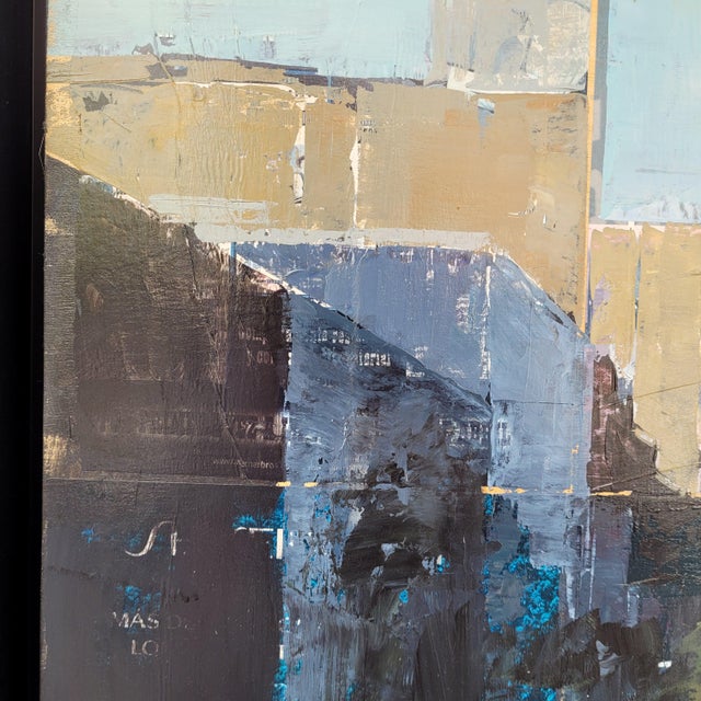 Miguel Carlos Montesinos Aragonés, Urban Landscape, Collage and Acrylic on Board For Sale - Image 9 of 18