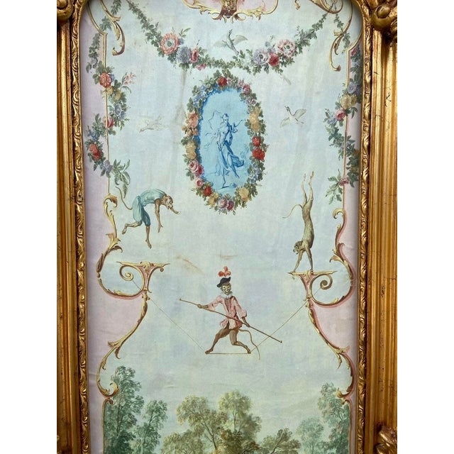 1970s 1970s French Louis XVI Gold Beech Wall Artwork Framed - 1 Piece For Sale - Image 5 of 13