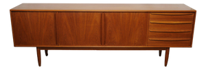 Danish Teak Sideboard with Bar Section attributed to Bernhard Pedersen & Søn, 1960s