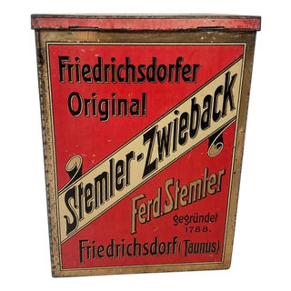 Rusk Tin from Stemler, Germany, 1920s For Sale