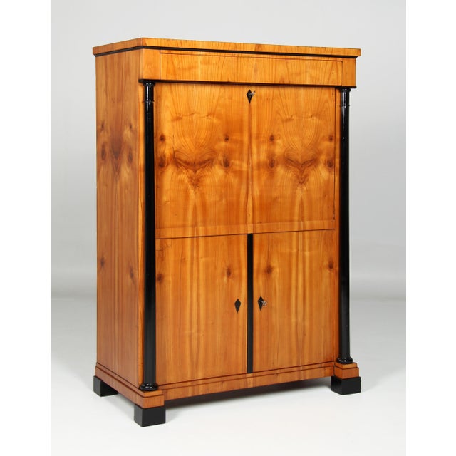 Biedermeier Cherrywood Secretary, 1830s For Sale - Image 4 of 13