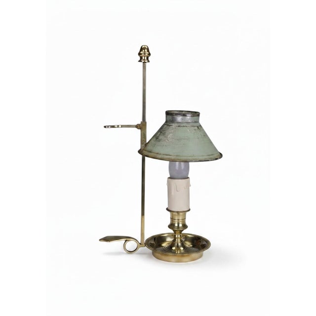 Antique 19th Century French Brass and Tôle Bouillotte Desk Lamp, 1900 For Sale - Image 18 of 18