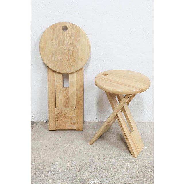 Set of Adrian Reed Folding Stools, 1980s For Sale - Image 10 of 18