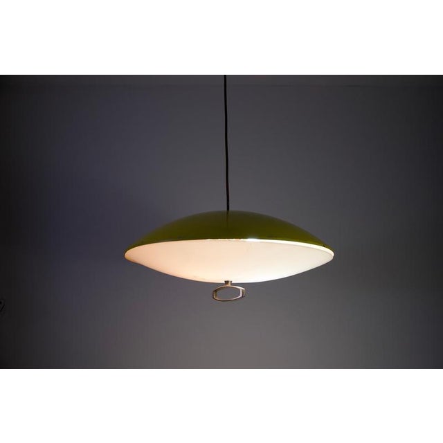 Italian Yellow Pendant Lamp, 1950s For Sale - Image 6 of 12