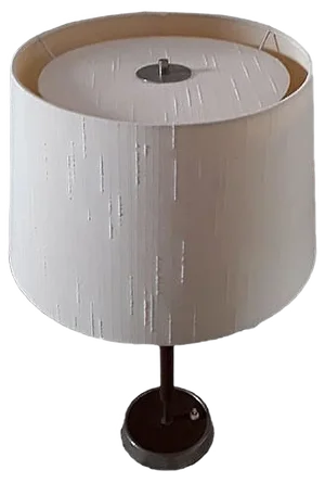 Vintage Table Lamp with Chrome-Plated Metal Base