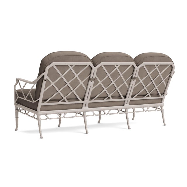 Not Yet Made - Made To Order Brown Jordan Calcutta Sofa, Dove frame with Fusion Taupe fabric For Sale - Image 5 of 11