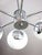 Space Age Italian Sputnik Chrome and Opaline Chandelier, 1970s For Sale - Image 16 of 18