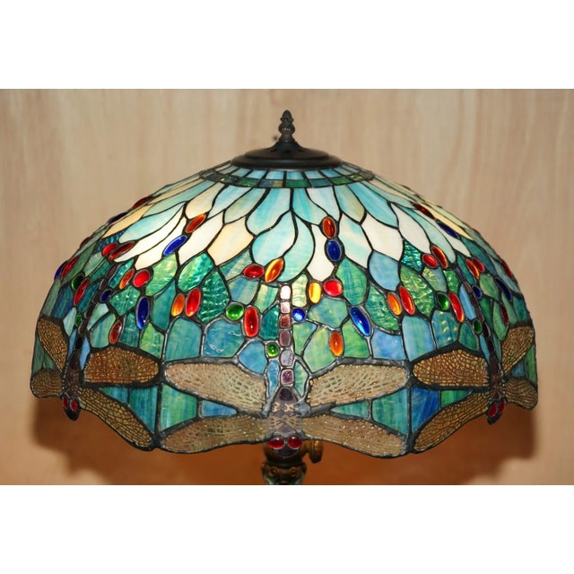 Tiffany Studios Antique Original Tiffany Studios Nyc O'Brien Bronze Height Adjustable Table Lamp For Sale - Image 4 of 18