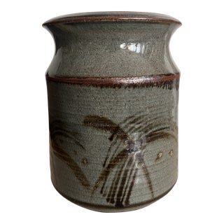 Vintage 1970s Danish Style Tiara Stoneware Vase For Sale