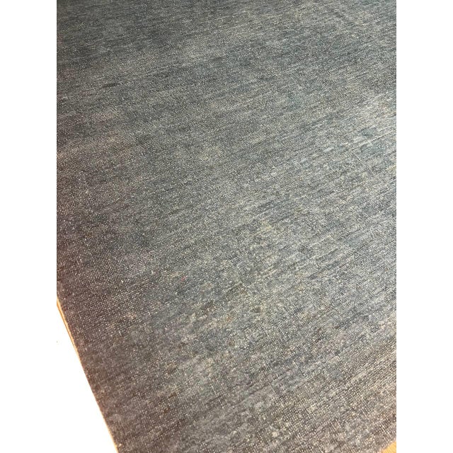 Pasargad DC Teal Color Hand Knotted Rug For Sale In Washington DC - Image 6 of 9