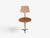 1940s Mid-Century Modern Edward Wormley, Rare Snack Floor Lamp, Wood, Brass For Sale - Image 4 of 15